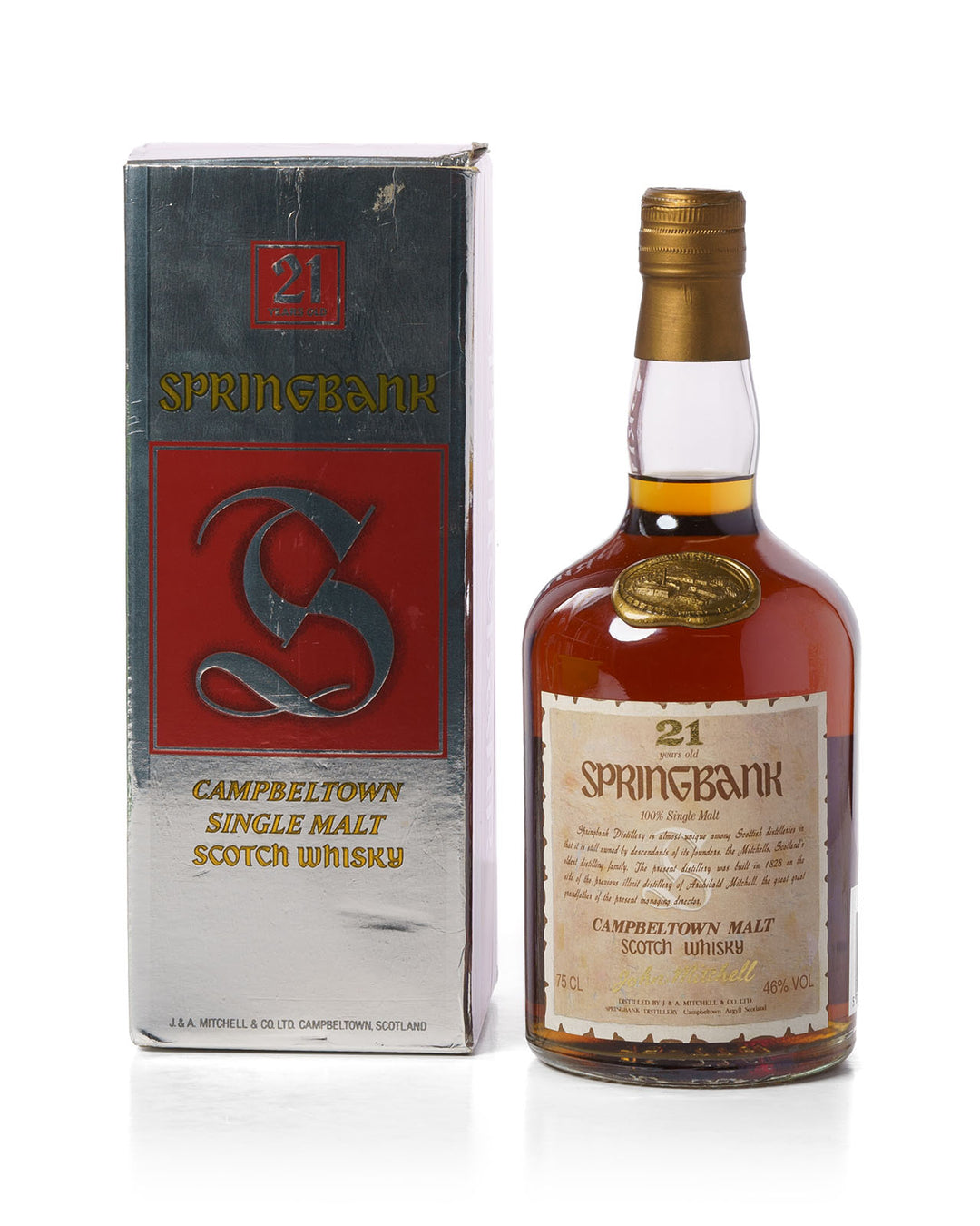 Springbank 21 Year Single Malt 75cl With Original Box