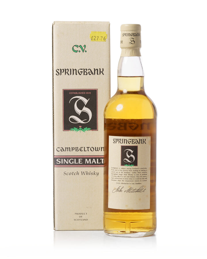 Springbank 1990's C.V. Green Thistle With Original Box