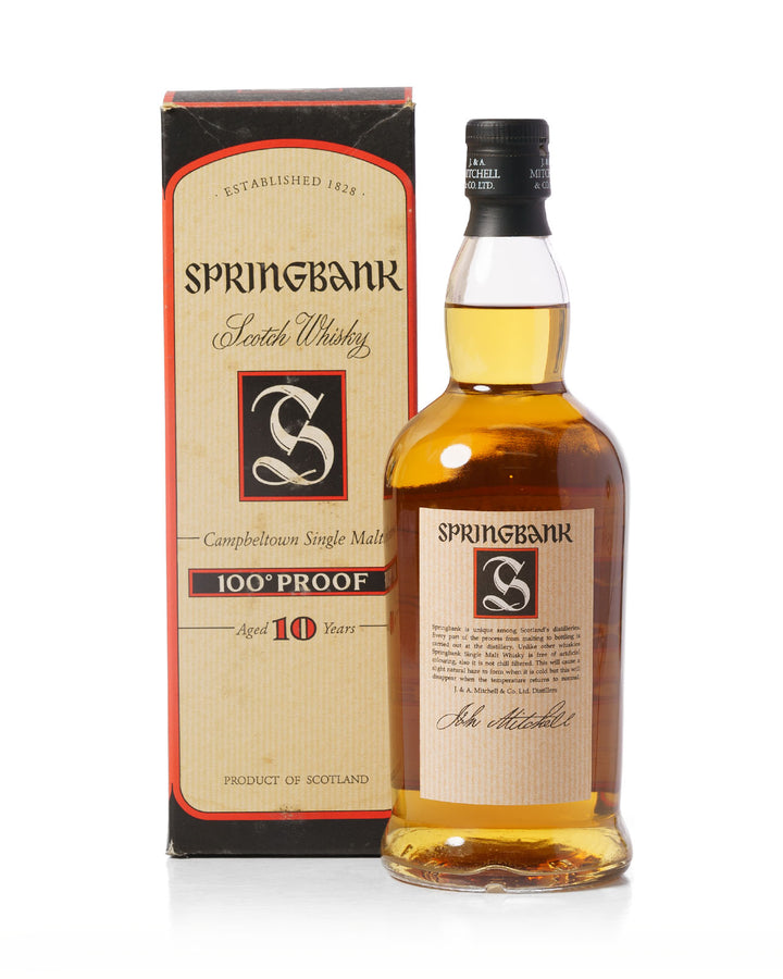 Springbank 10 Year Old 100 Proof With Original Box