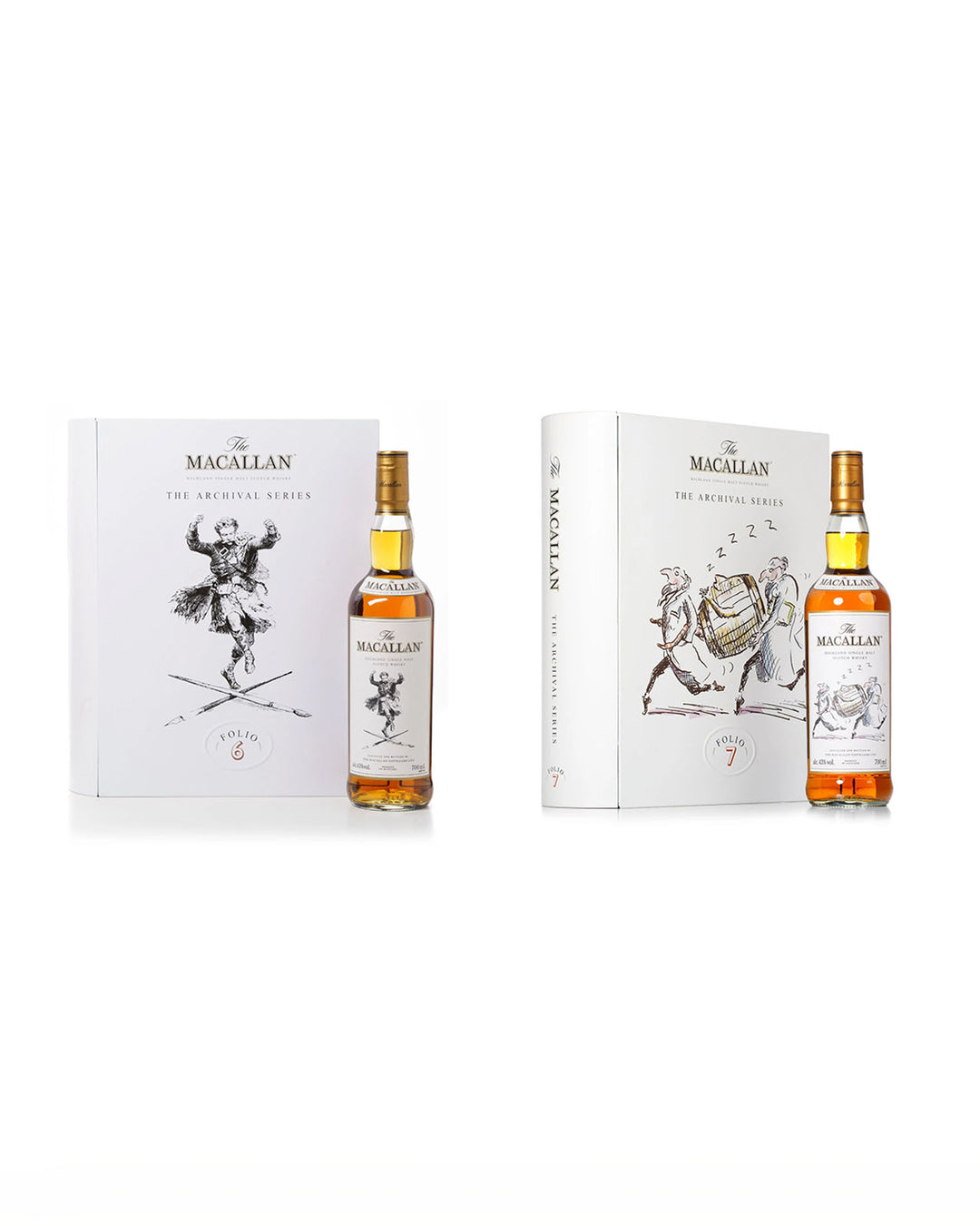 Macallan Archival Series Folio 6 & 7 With Original Presentation Tins