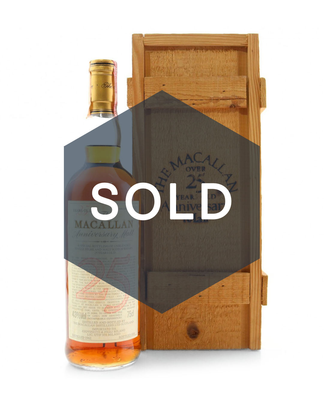 Macallan 1962 25 Year Old Anniversary Malt