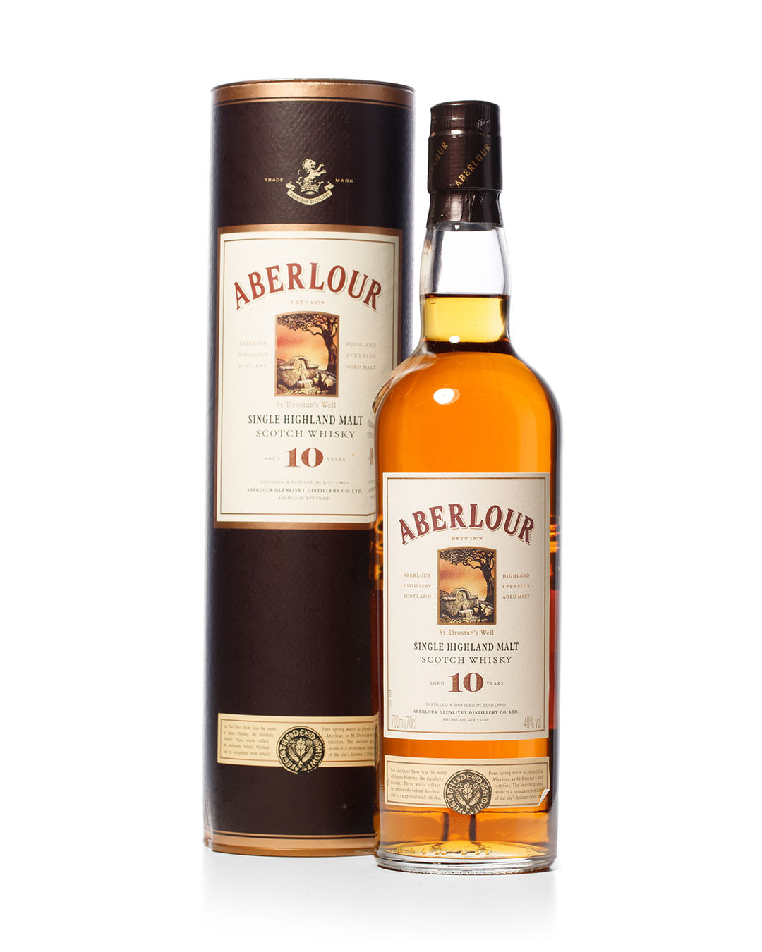 Aberlour 10 Year Old Highland Single Malt With Original Tube