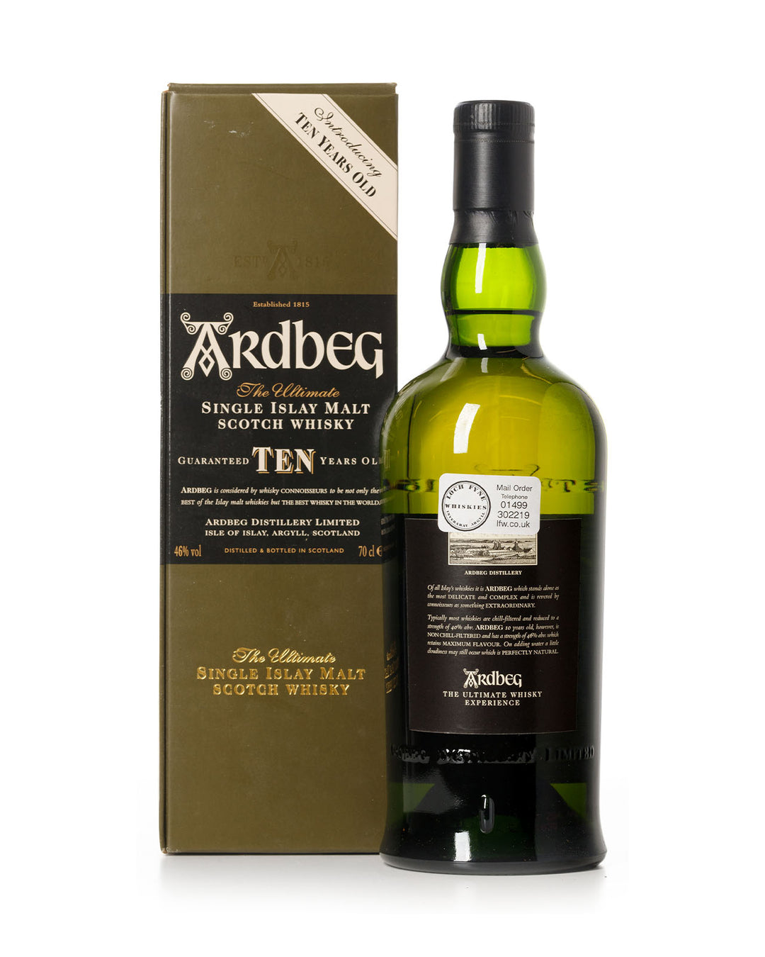 Ardbeg 10 Year Old With Original Box