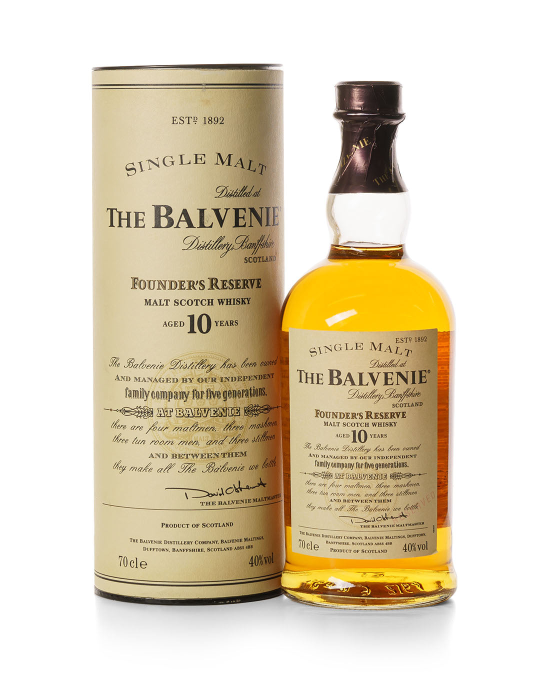 Balvenie 10 年创始人珍藏干邑风格瓶