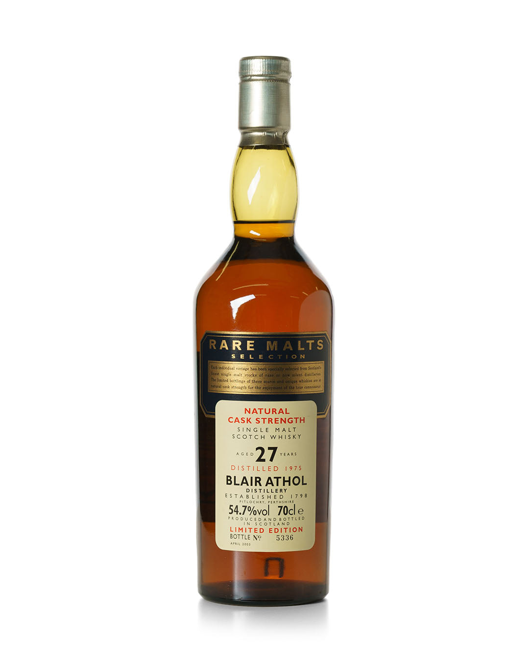 Blair Athol 1975 27 年稀有麦芽精选