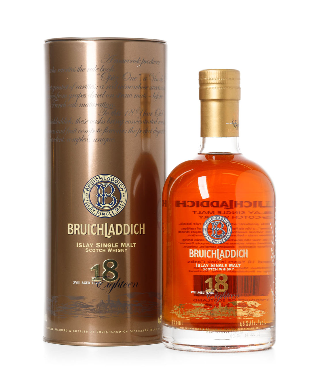 Bruichladdich 18 Year Old With Original Metal Tube