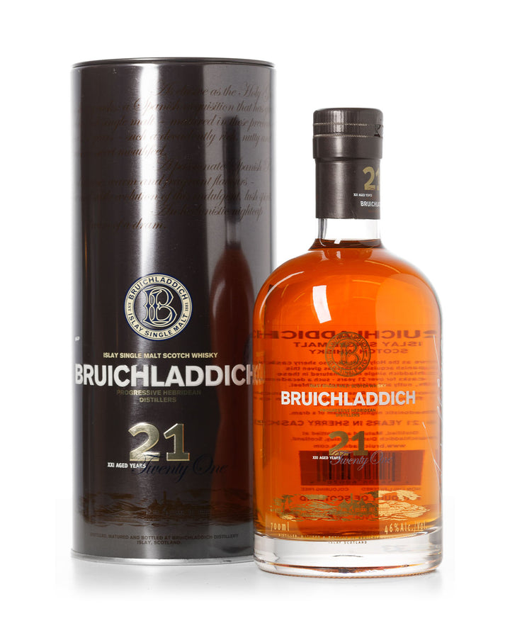Bruichladdich 21 Year Old With Original Metal Tube
