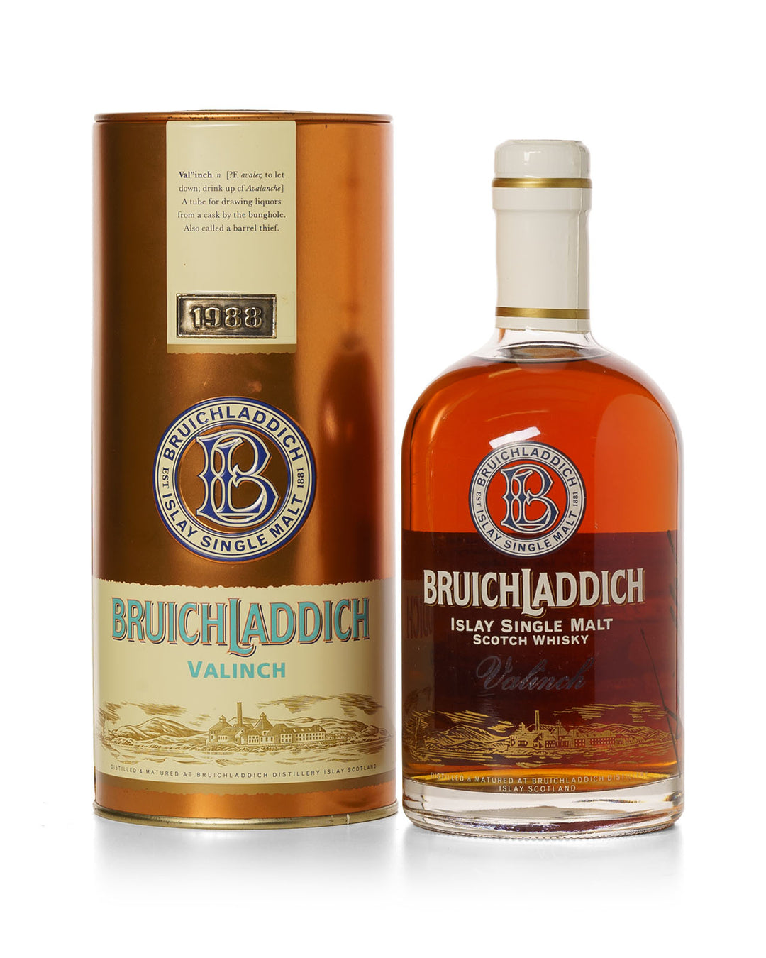 Bruichladdich Valinch 1988 15 Year Old "Visit of the Middle White Pig Society" Bottled 2003 With Original Tin