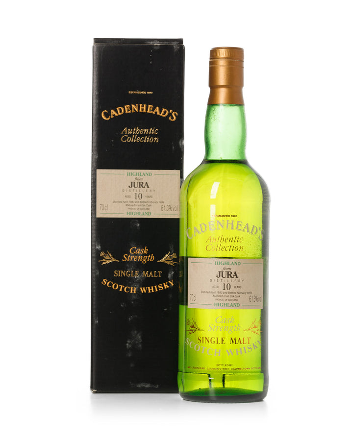 Jura 1983 10 Year Old Cadenhead's Authentic Collection Bottled 1994 With Original Box