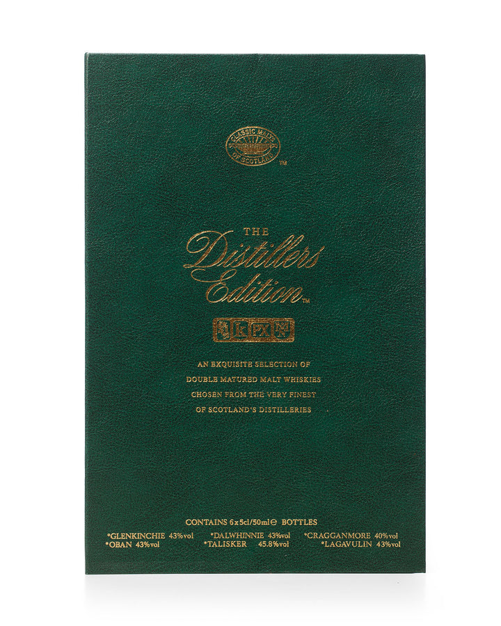 Distillers Edition Miniature Set Glenkinchie, Oban, Dalwhinnie, Talisker, Cragganmore, Lagavulin 50ml bottles With Presentation Box