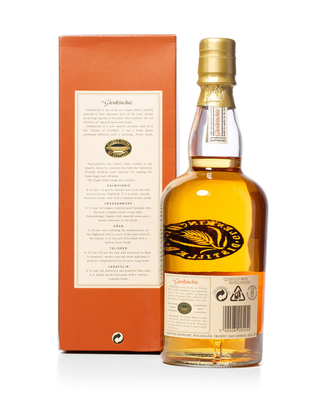 Glenkinchie 10 Year Old With Original Box