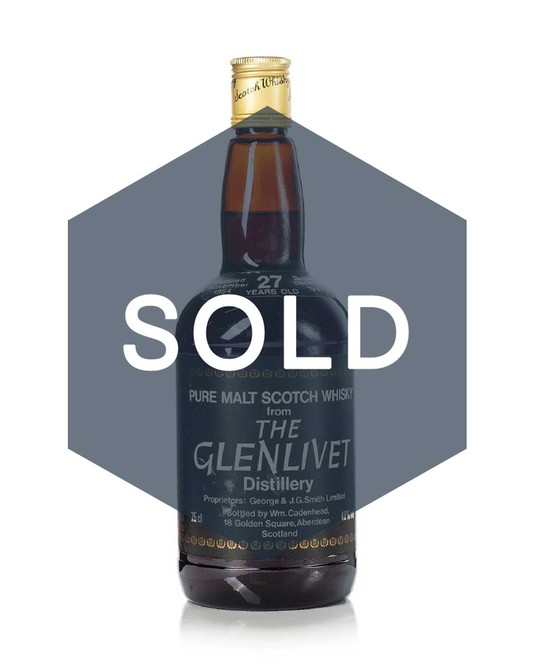 Glenlivet 1954 Cadenhead's Dumpy 27 Year Old