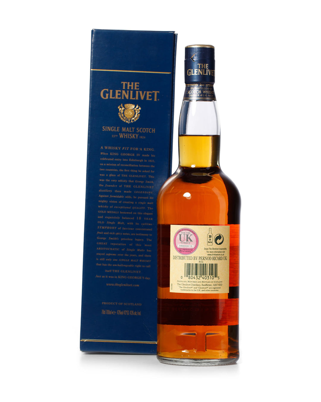 Glenlivet 18 Year Old With Original Box
