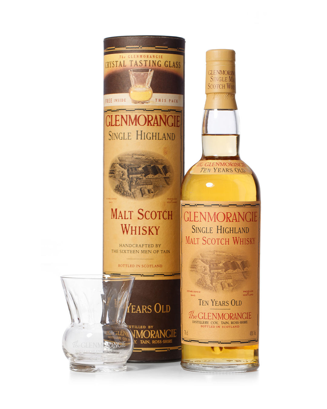 Glenmorangie 10 Year Old "Crystal Tasting Glass" With Original Tube
