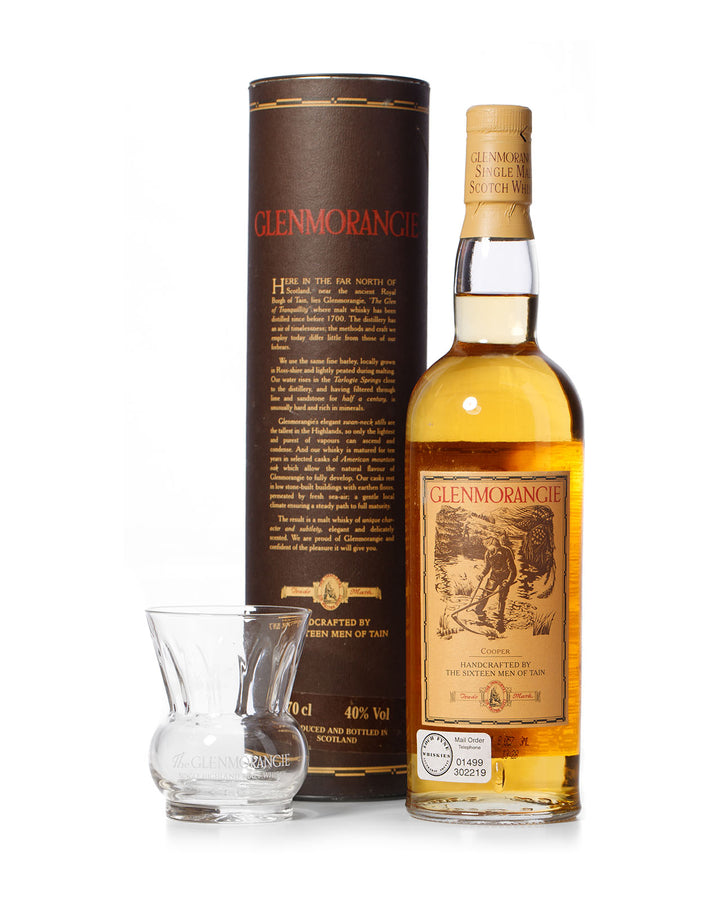 Glenmorangie 10 Year Old "Crystal Tasting Glass" With Original Tube