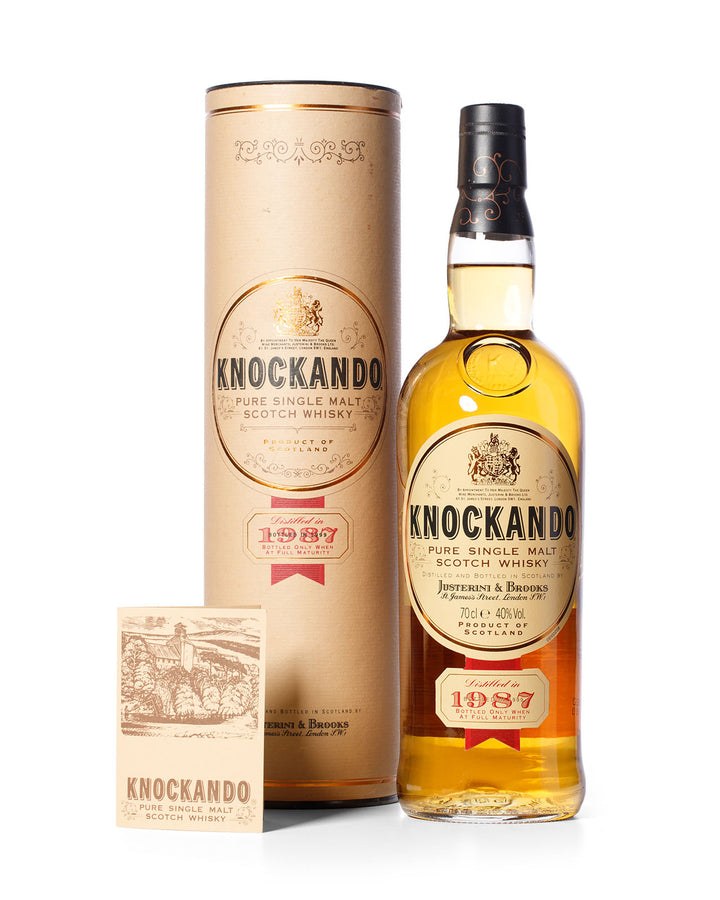 Knockando 1974 年 Justerini & Brooks 瓶装 1987 年