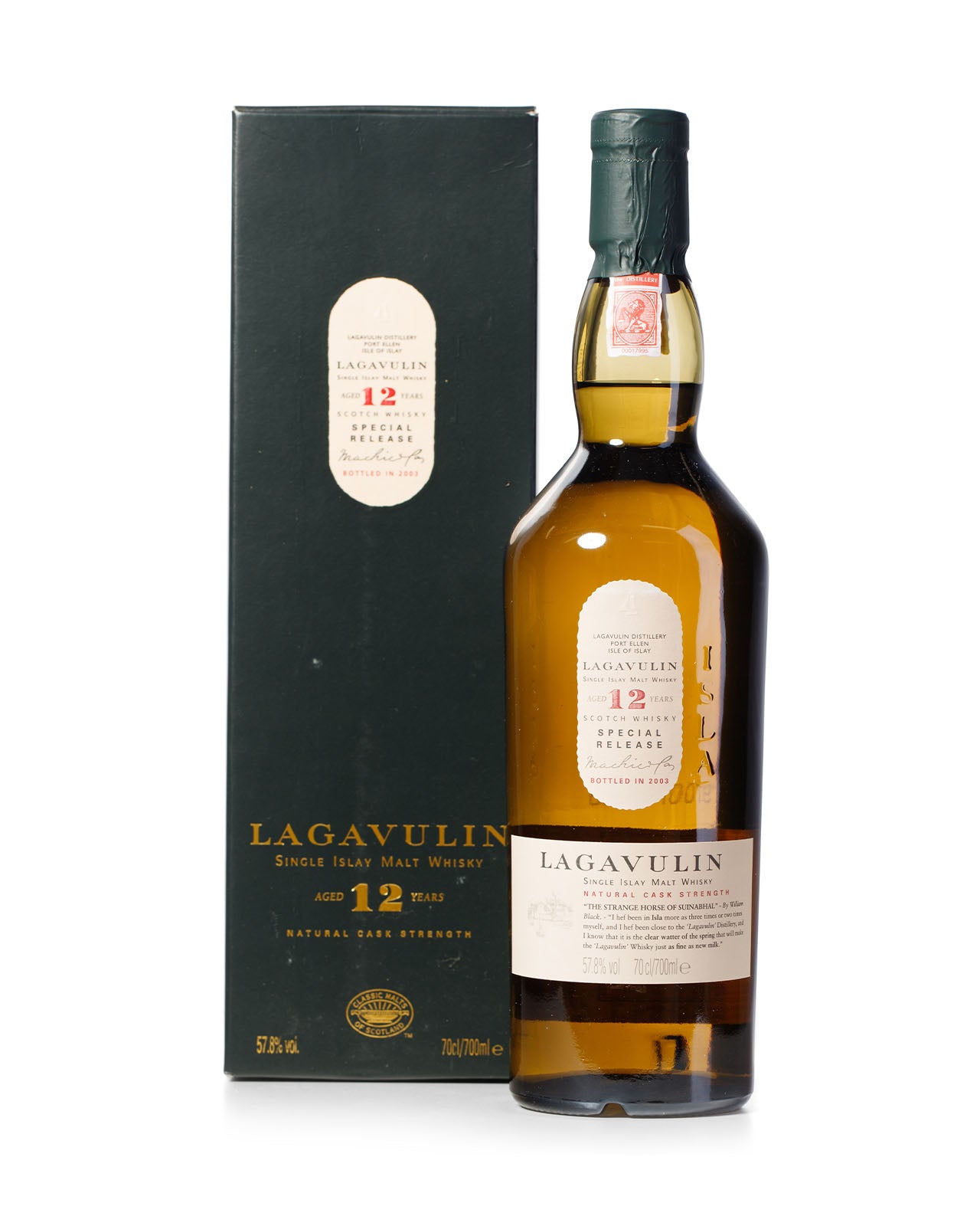 Lagavulin 12 Year Old Special Release Bottled 2003 With Original