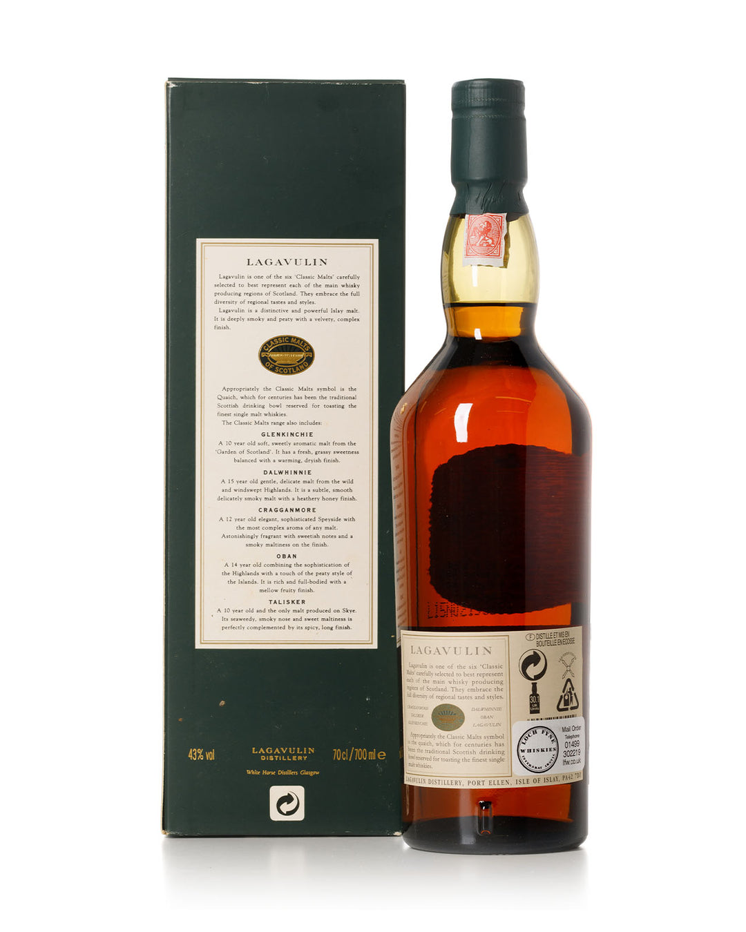Lagavulin 16 Year Old White Horse With Original Box