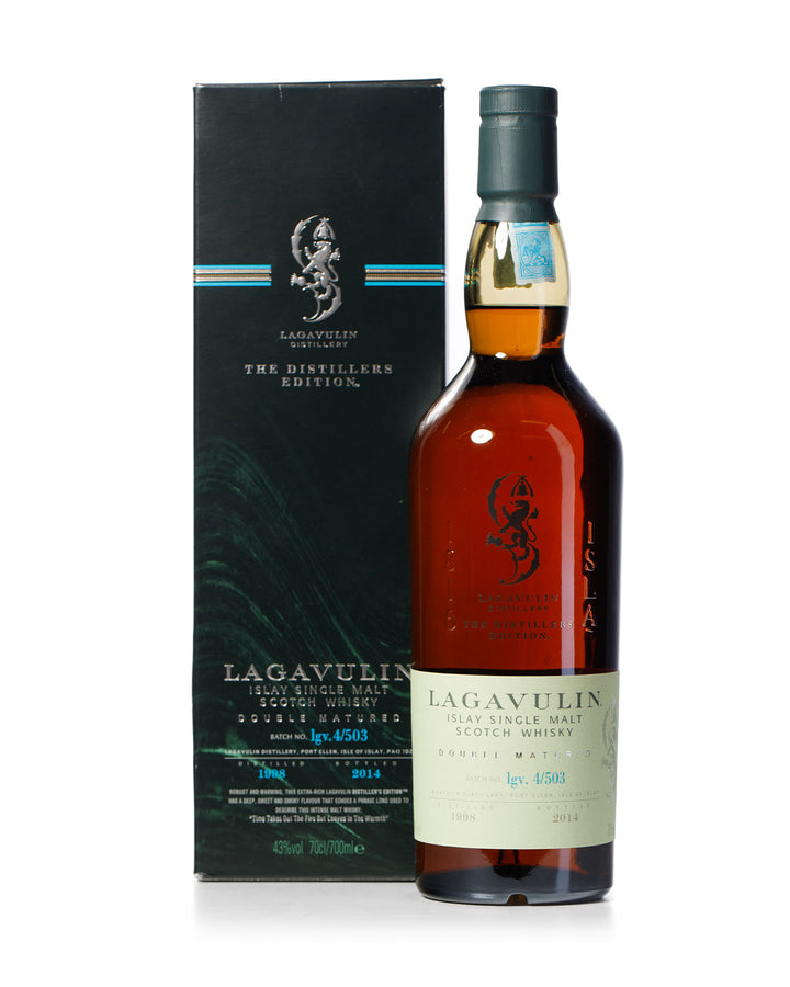 Lagavulin 1998 Distillers Edition Bottled 2014 With Original Box