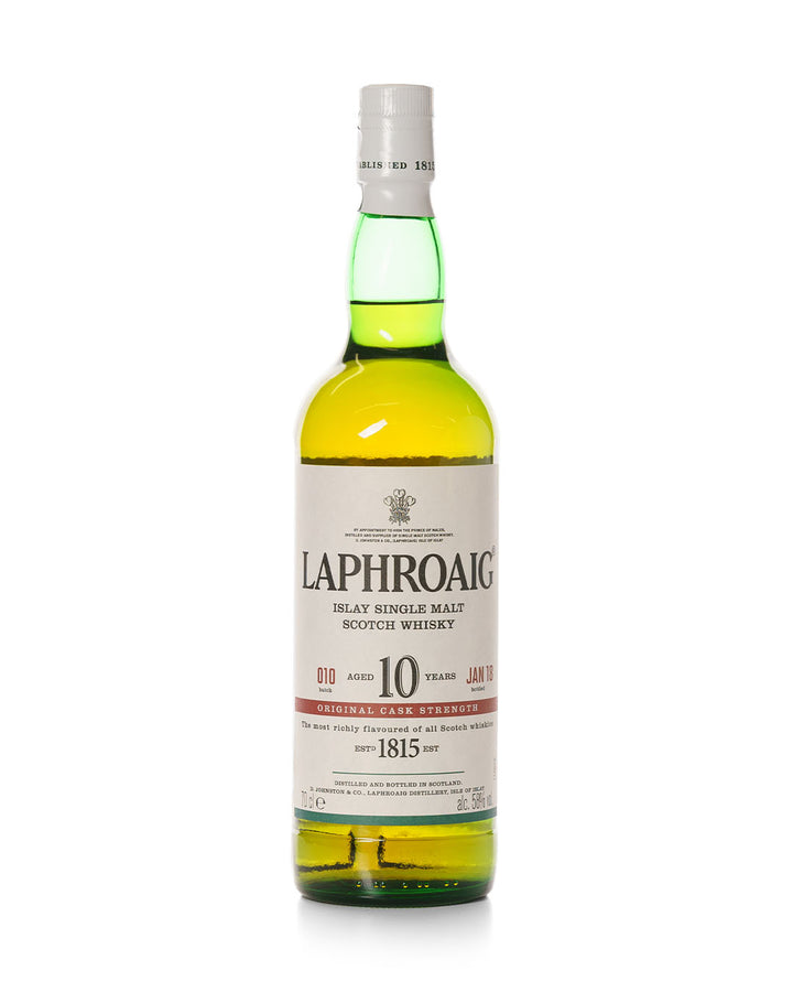 Laphroaig 10 Year Old Cask Strength Batch 010 Bottled 2018 With Original Tube