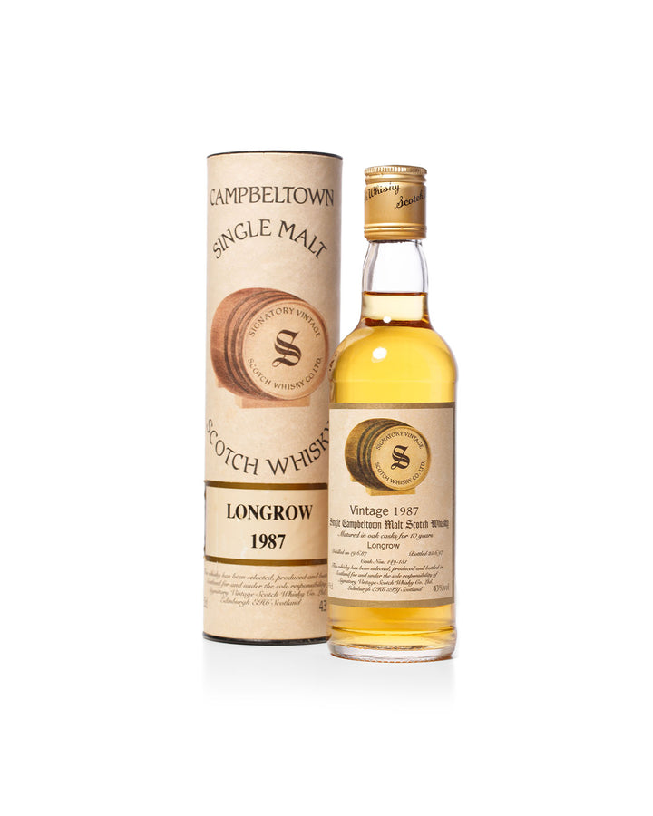 Longrow 1987 10 Year Old 35cl Bottled 1997 With Original Tube