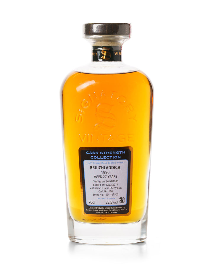 Bruichladdich 1990 27 Year Old Signatory Vintage Bottled 2018 With Original Tin