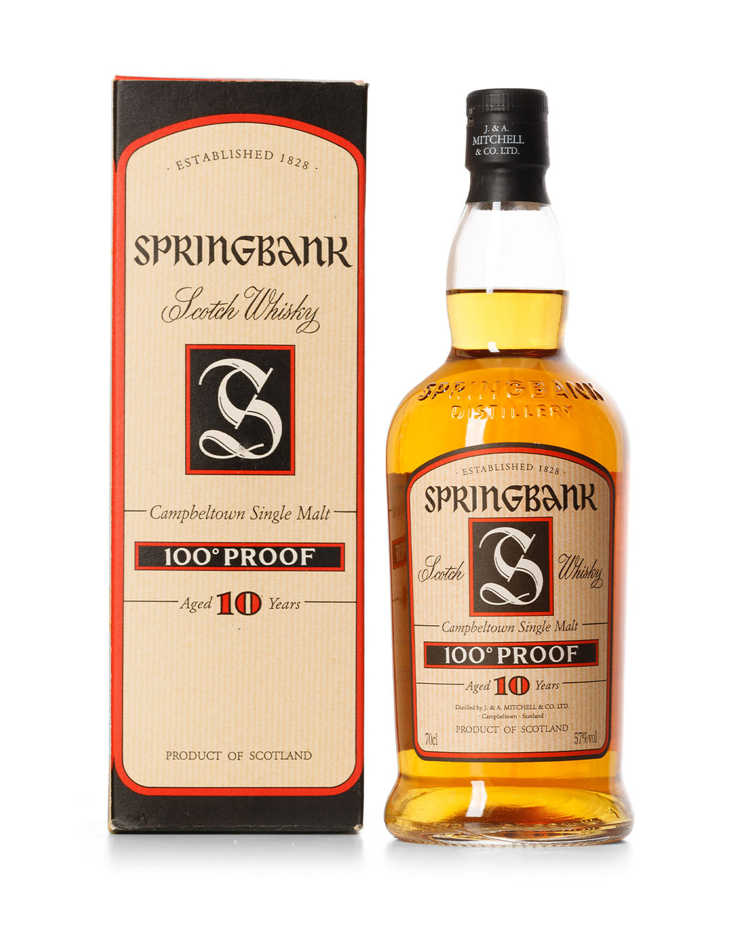 Springbank 10 Year Old 100 Proof With Original Box