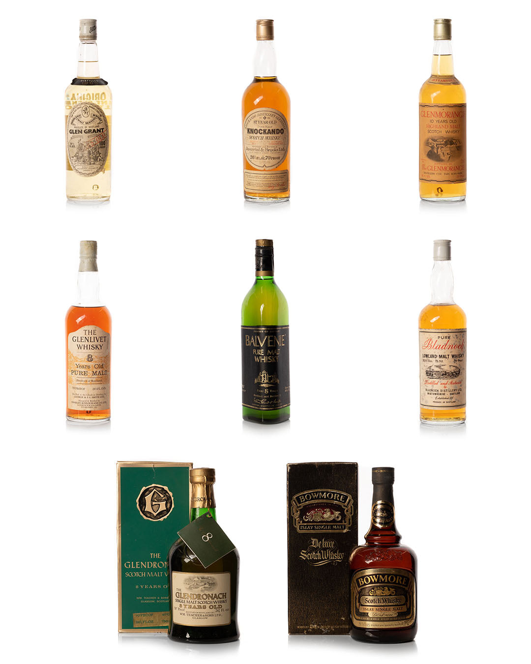 Bowmore De Luxe 1970 空瓶 Bowmore De Luxe 1970 空瓶