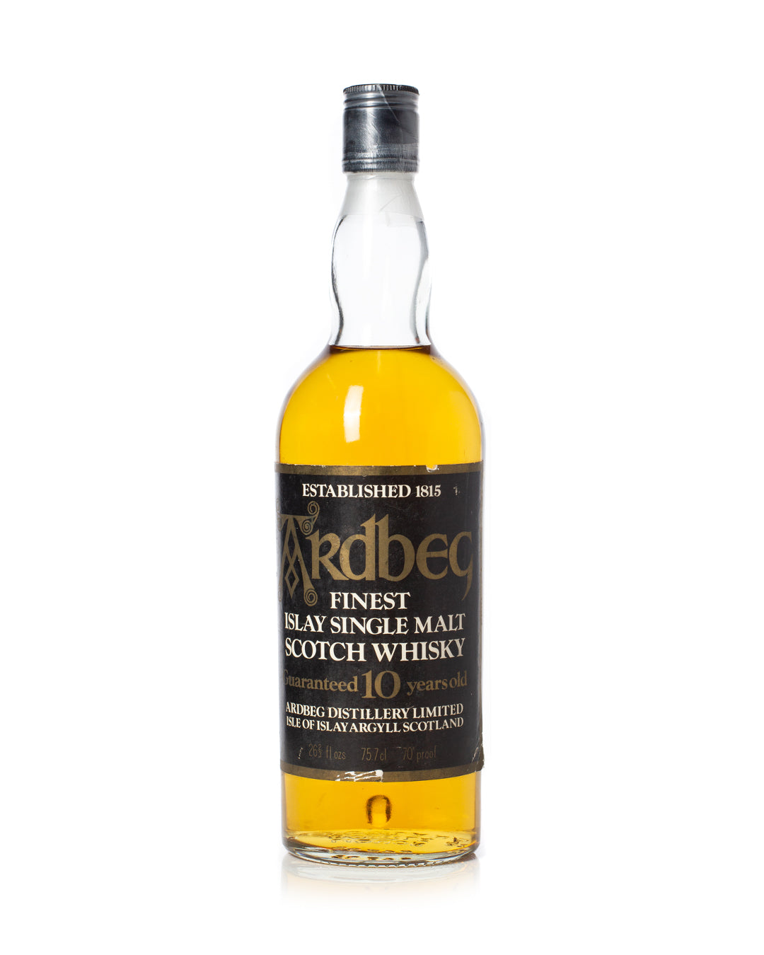 Buy Ardbeg guaranteed 10 years old 1970s 70 proof