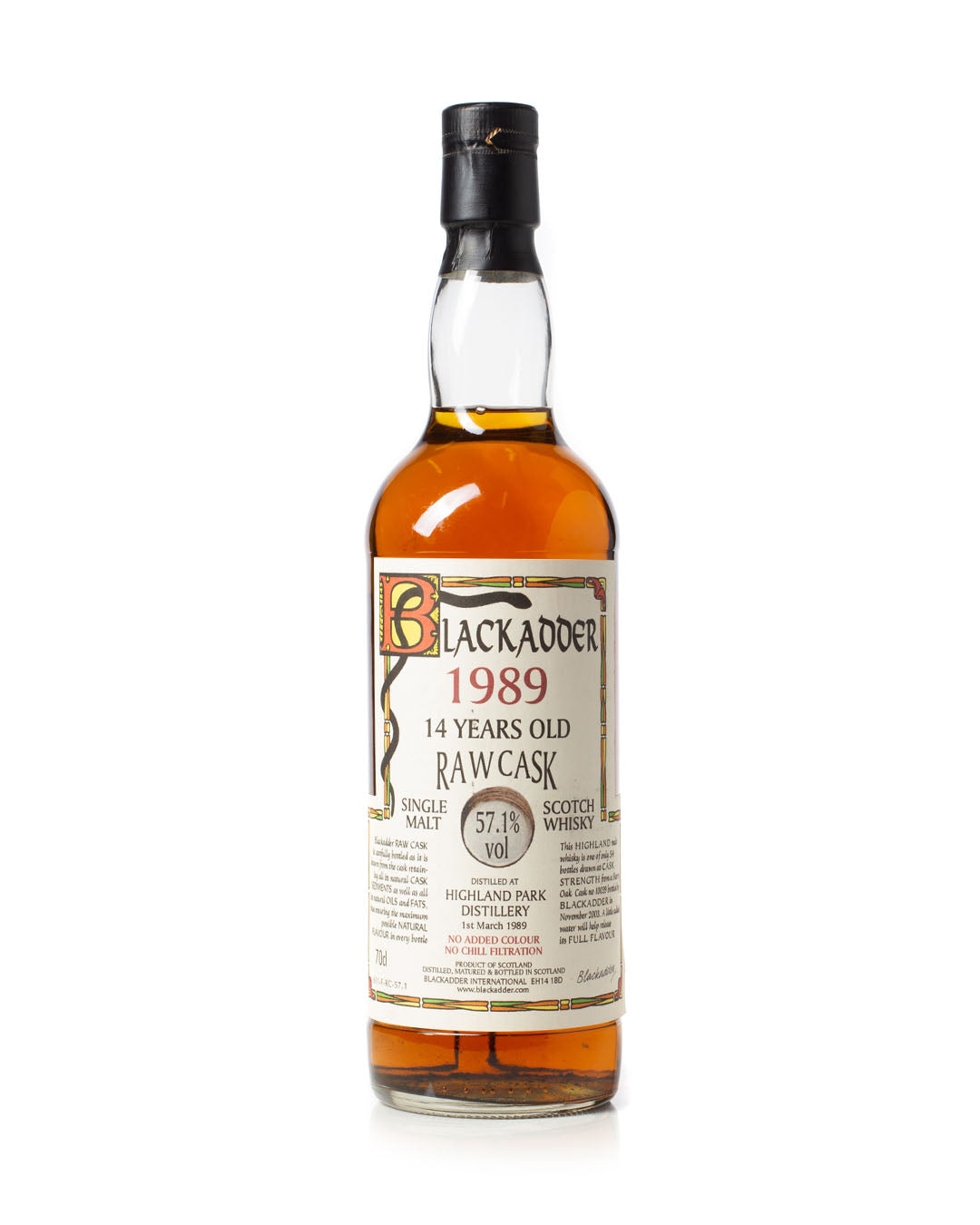 Highland Park 1989 14 Year Old Blackadder Raw Cask Bottled 2003