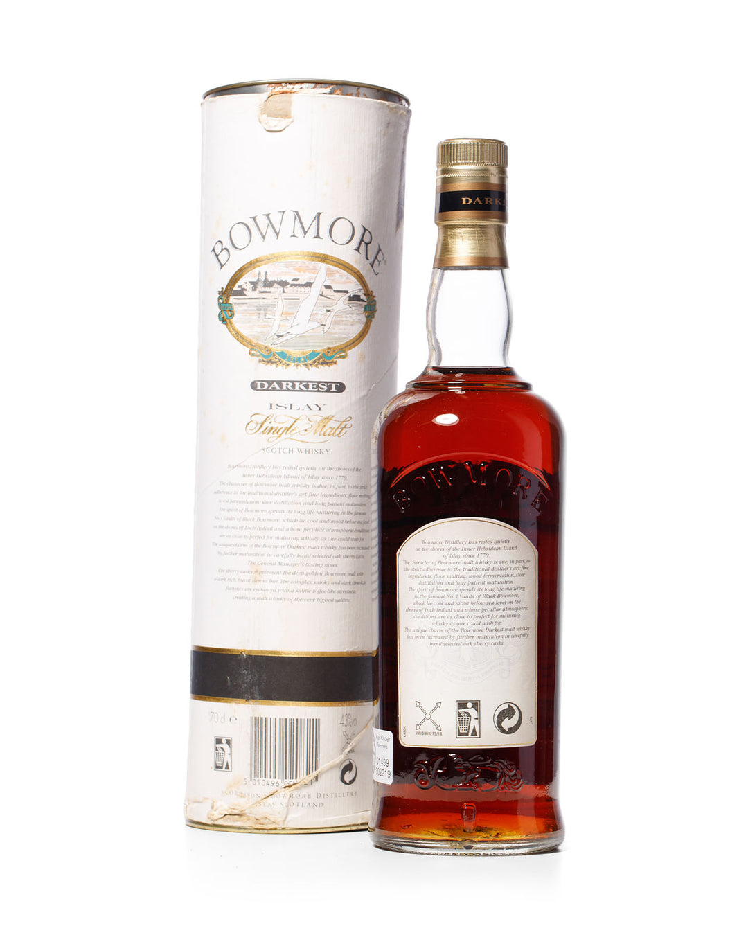 Bowmore Darkest Sherry Casked With Original Tube