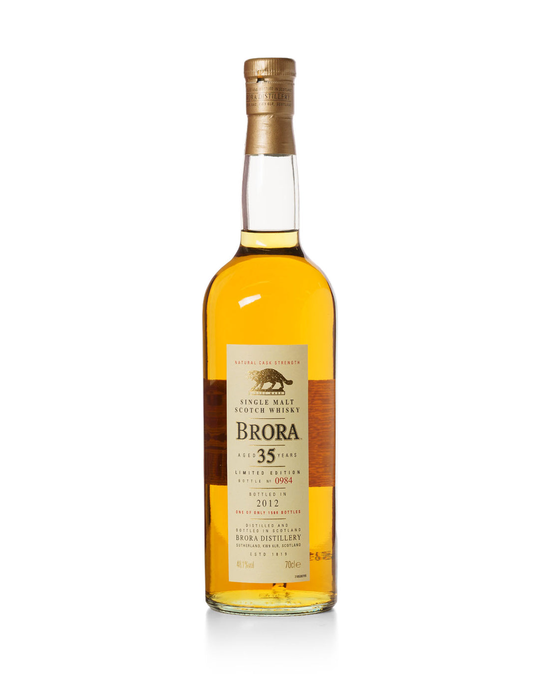 Brora 35 Year Old Special Release Bottled 2012 With Original Box