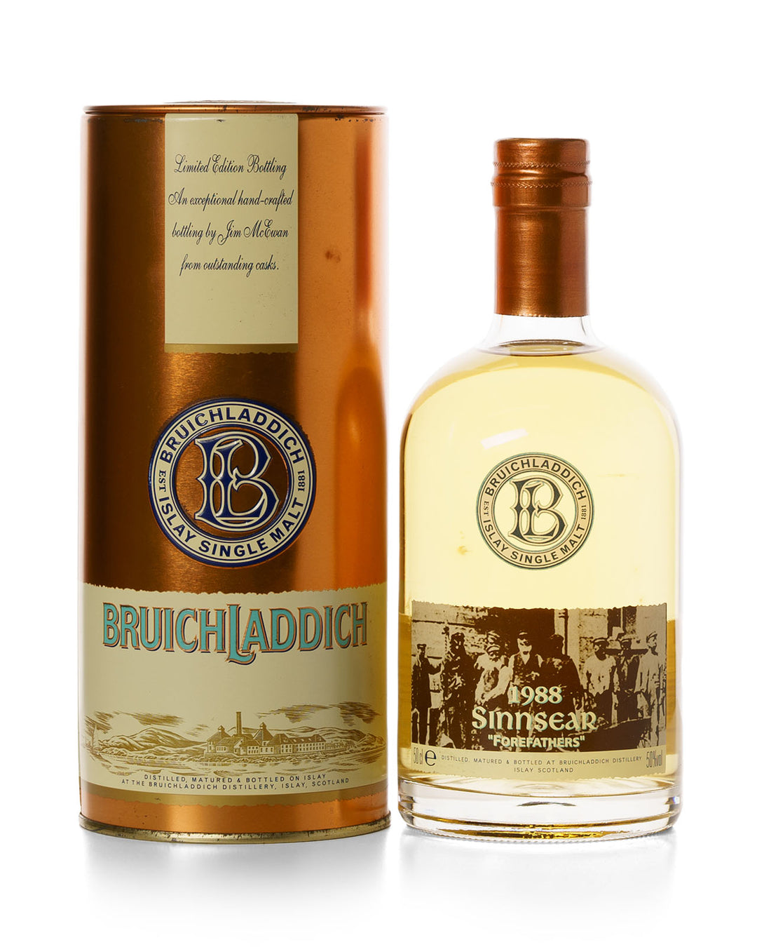 Bruichladdich 1988 "Sinnsear Forefathers" 50cl With Original Tin