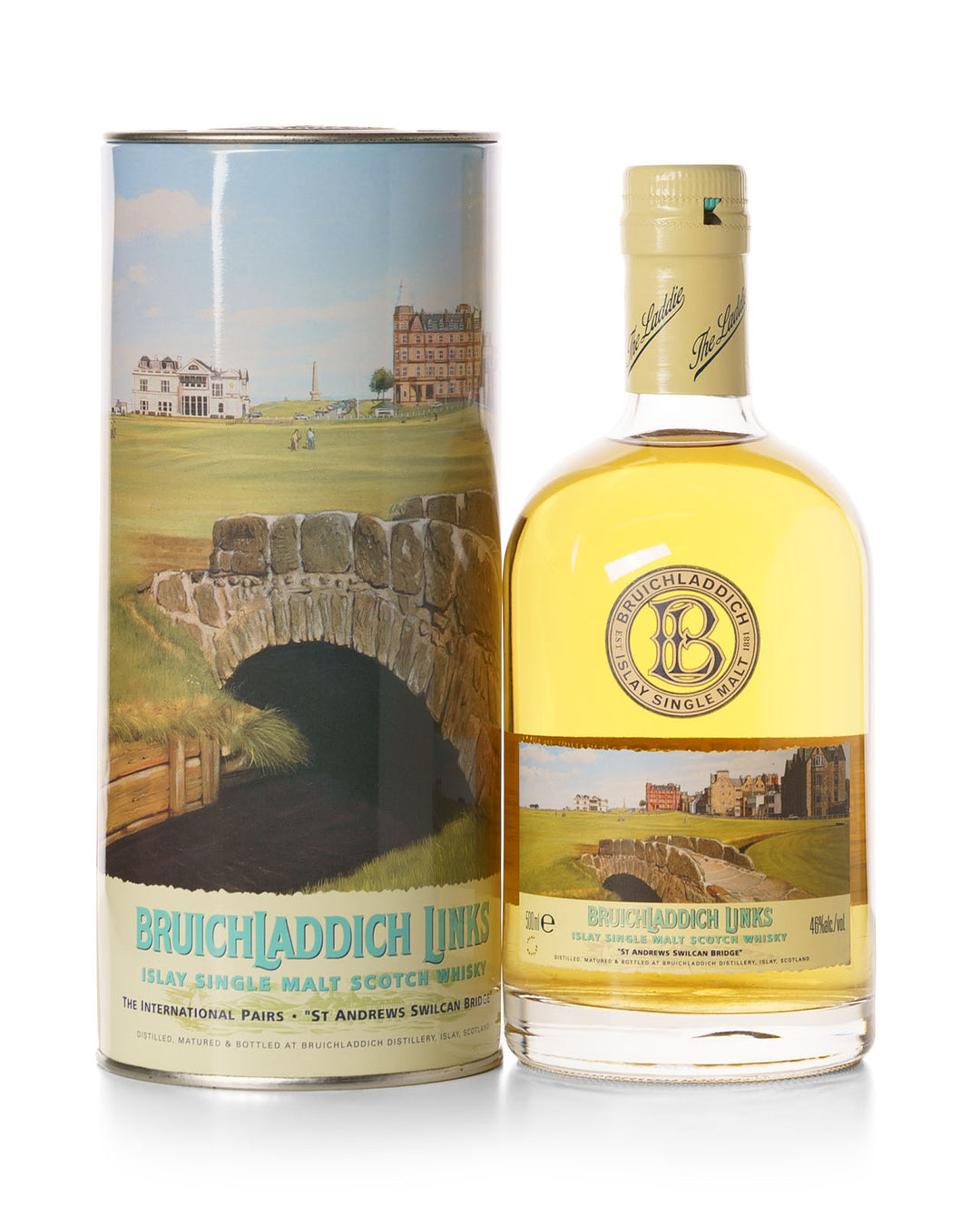 Bruichladdich Links "St Andrews Swilcan Bridge" With Original Tin