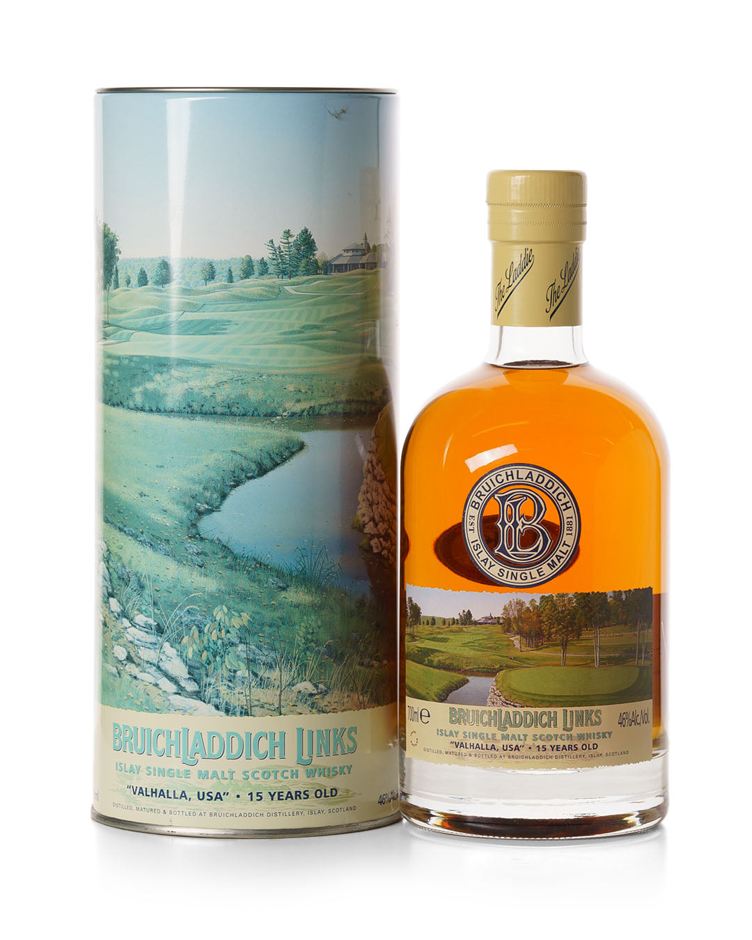 Bruichladdich Links 15 Year Old "Valhalla, USA" With Original Tin