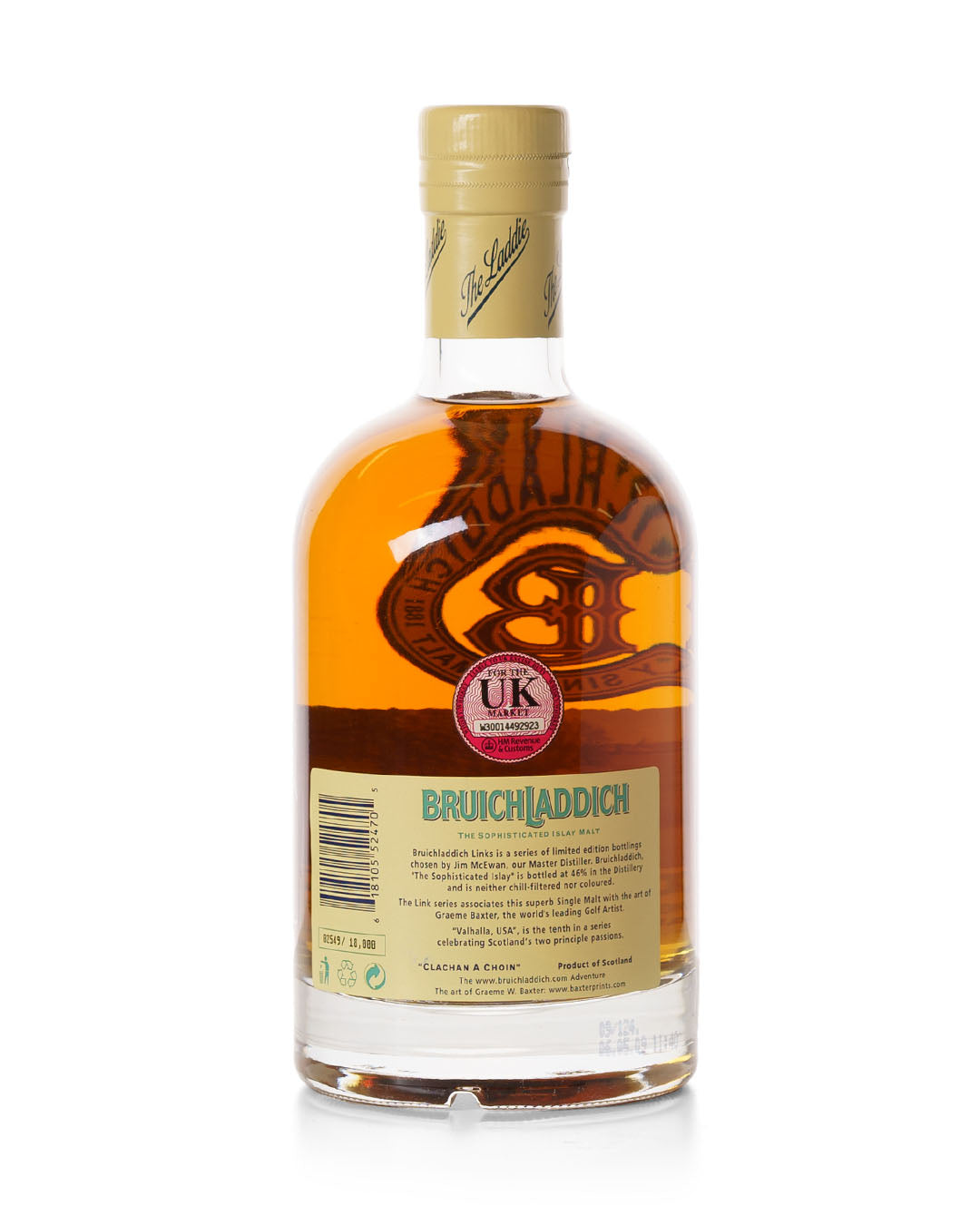 Bruichladdich Links 15 Year Old "Valhalla, USA" With Original Tin