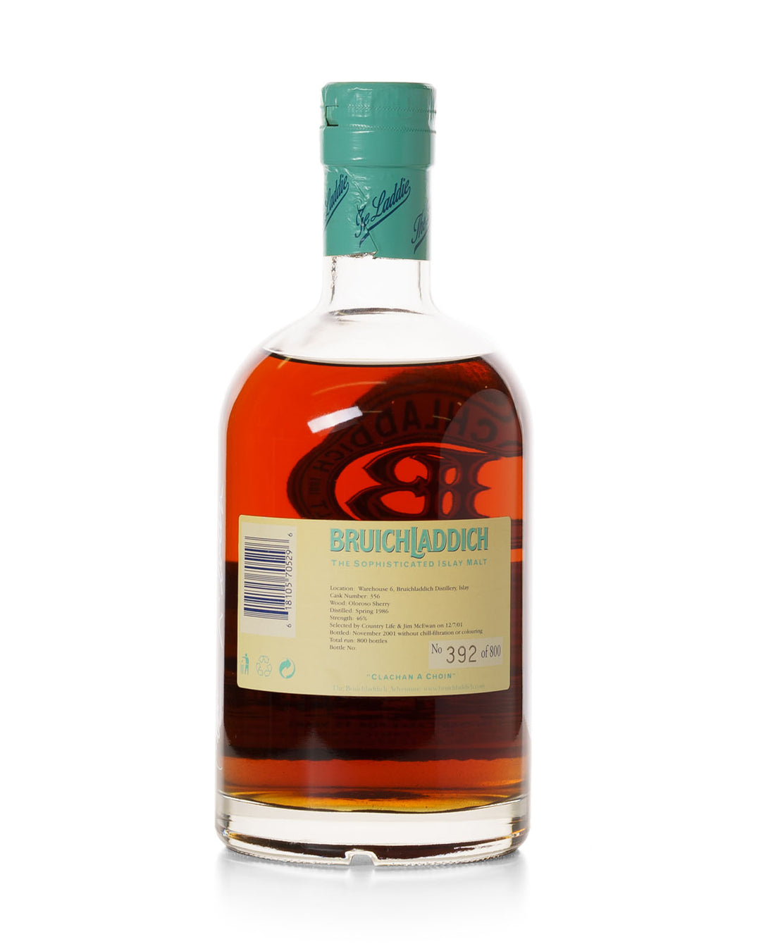 Bruichladdich 1986 15 Year Old Bottled 2001 With Original Tin