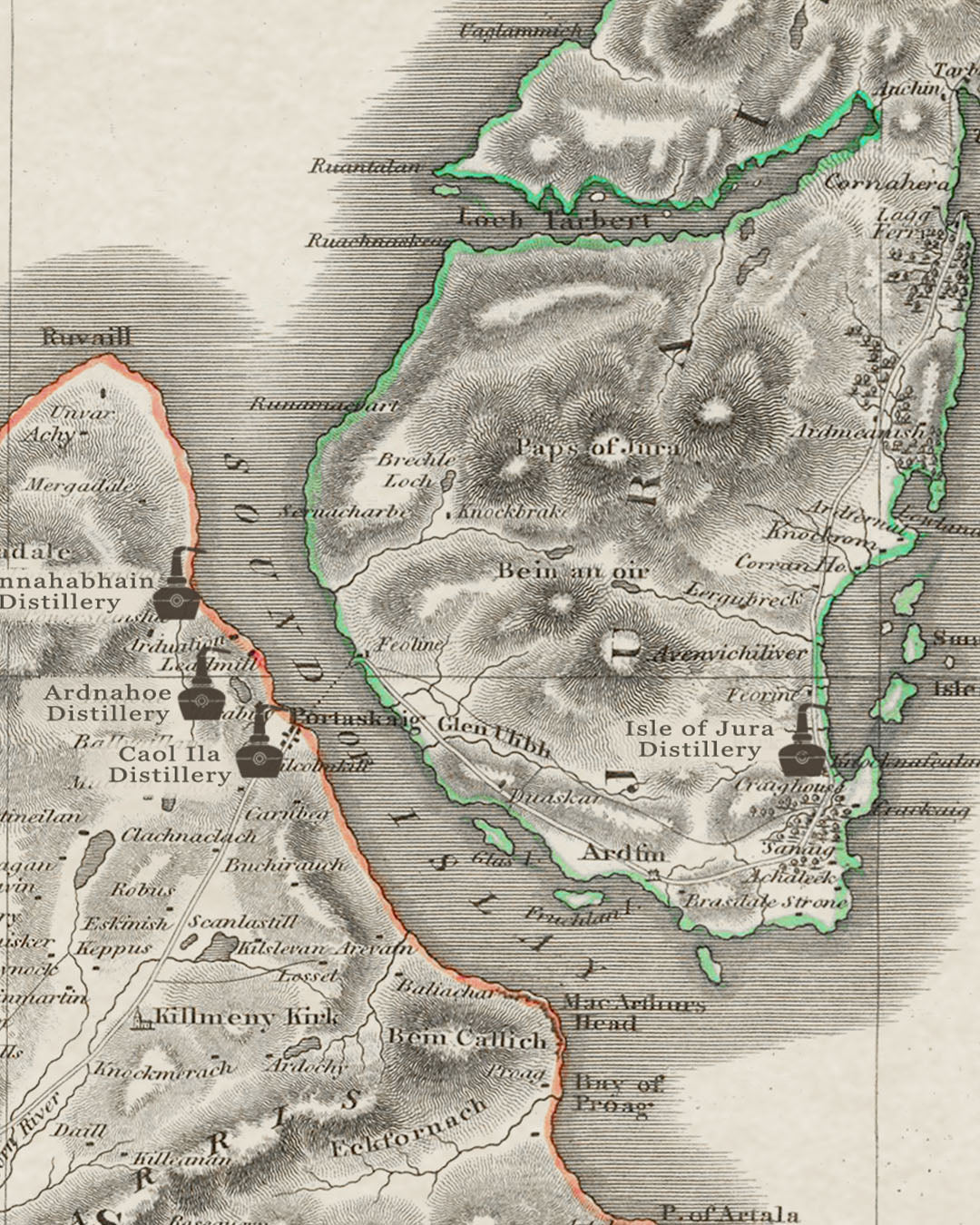 The Ultimate Distillery Map - Based On A 199 Year Old Original
