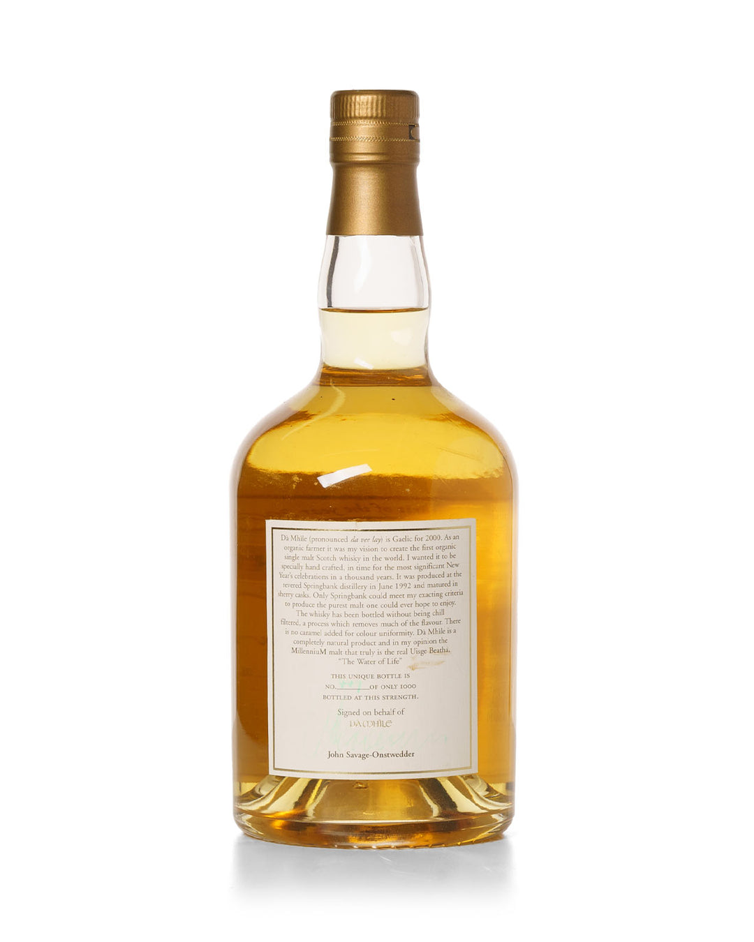 Springbank 1992 7 Year Old Organic Bottled 1999