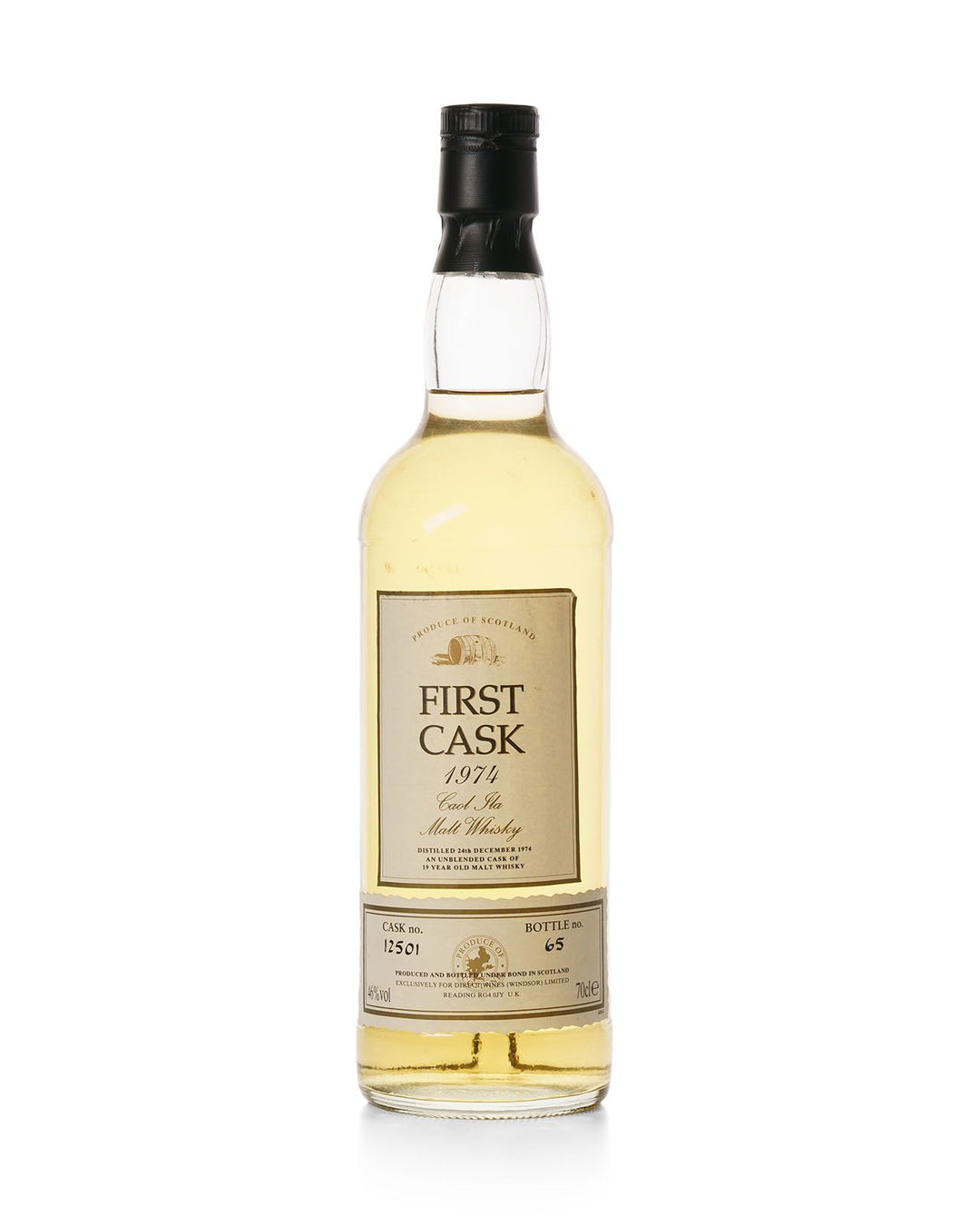 Caol Ila 1974 19 Year Old First Cask Bottled in 1993