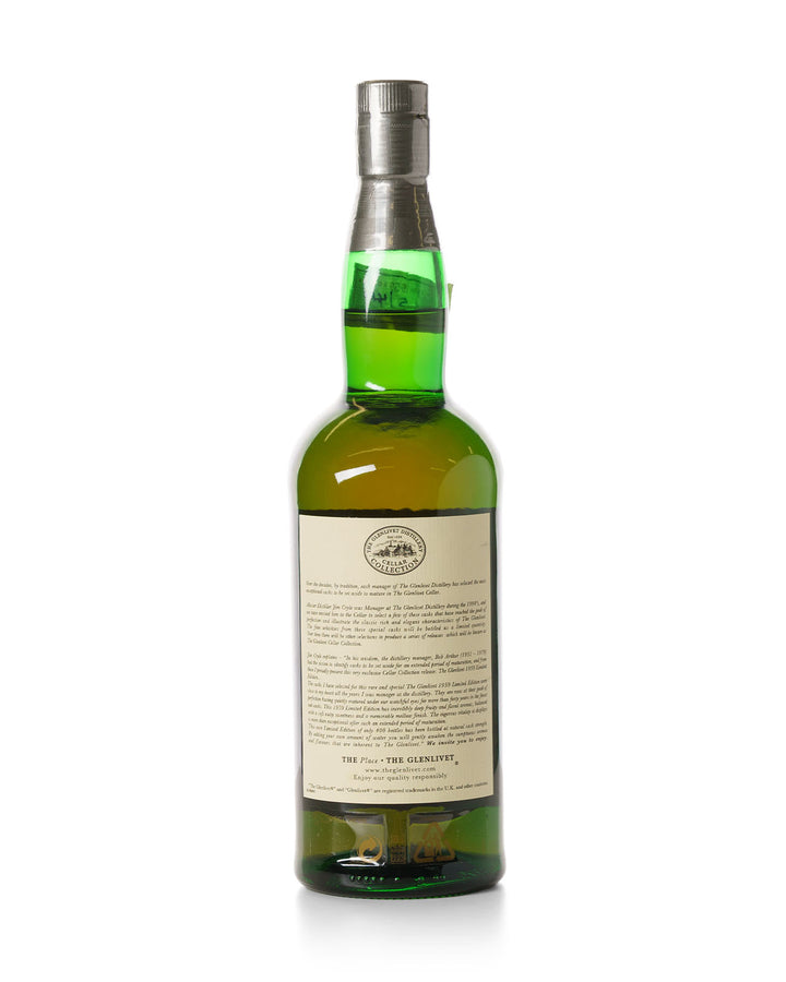 Glenlivet 1959 42 Year Old Cellar Collection Limited Edition Bottled 2001 With Original Wooden Box