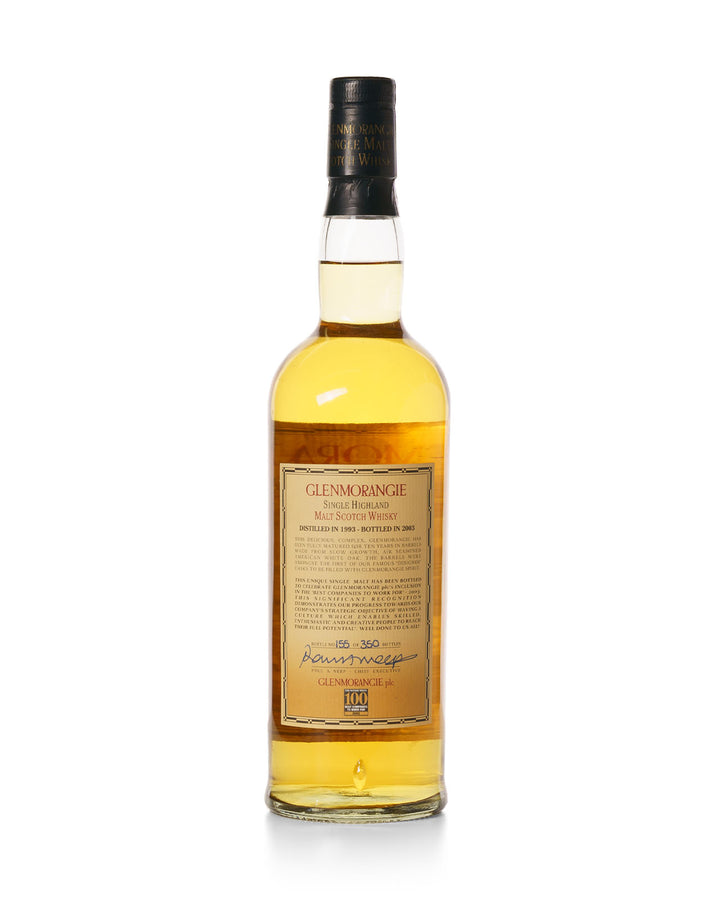 Glenmorangie 1993 10 Year Old 100 Best UK Companies to Work For Bottled 2003 With Original Wooden Box