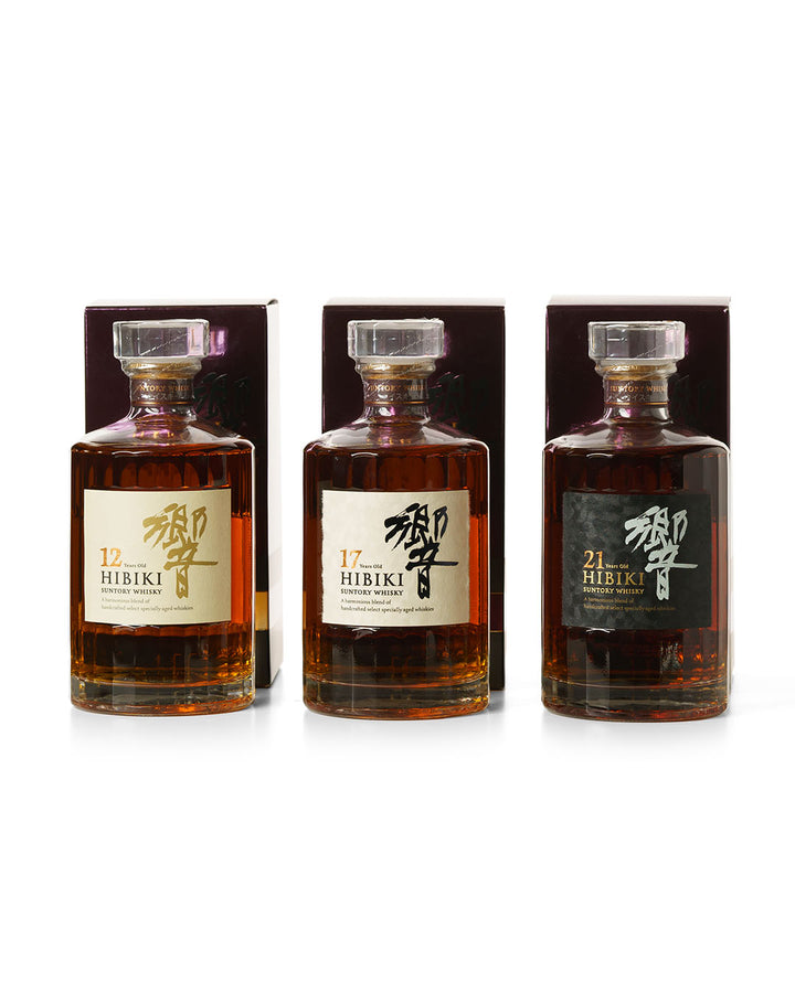Hibiki 12 Year Old, 17 Year Old & 21 Year Old Set