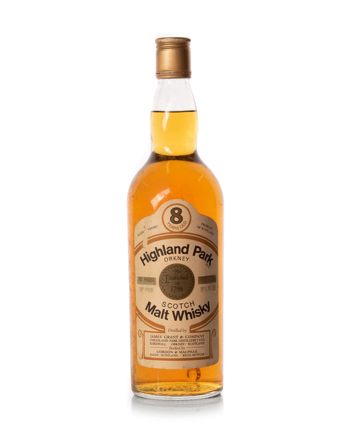 Highland Park 8 Year Old Bottled By Gordon & Macphail 26 2/3 fl.ozs 100 Proof