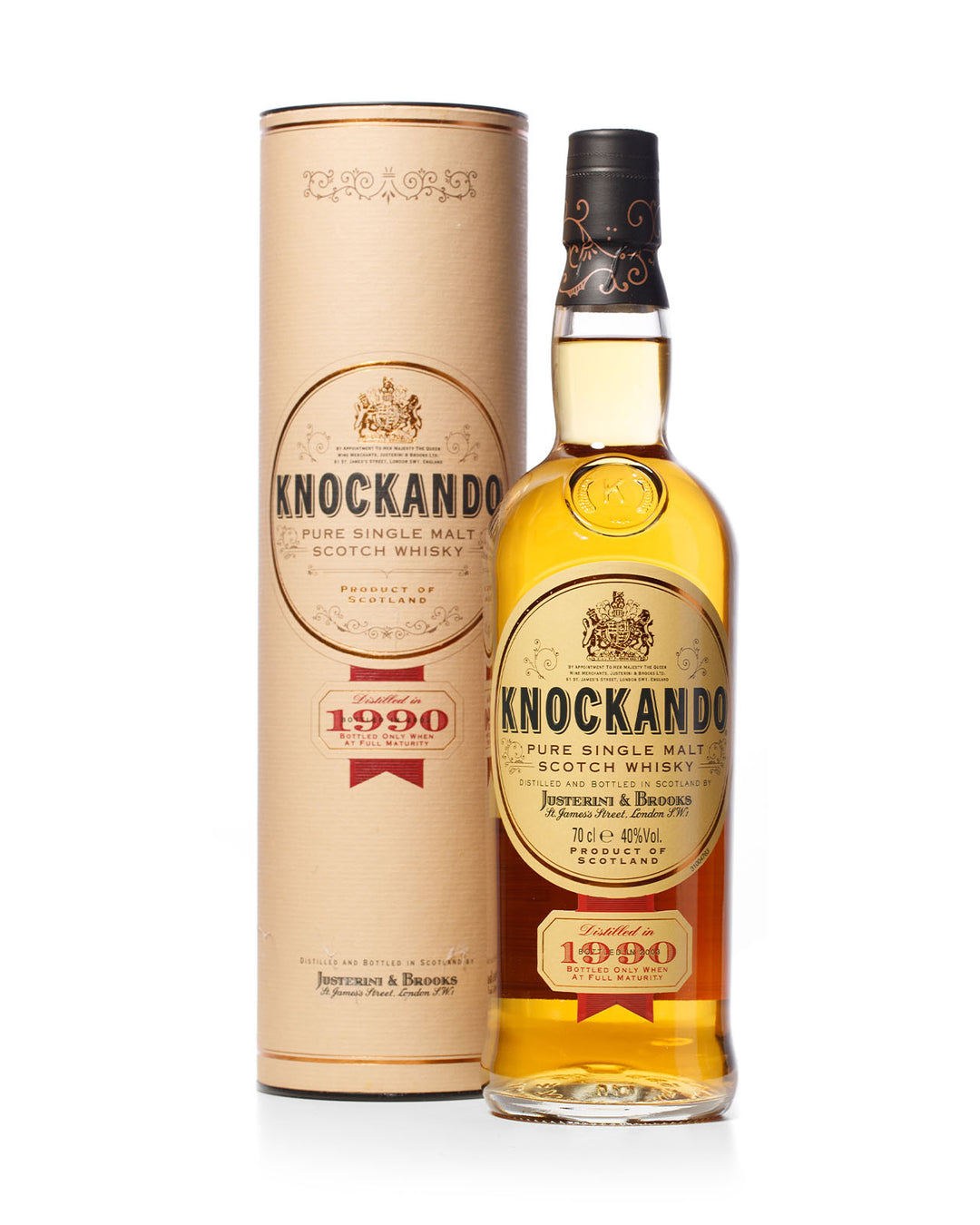 Knockando 1974 年 Justerini & Brooks 瓶装 1987 年