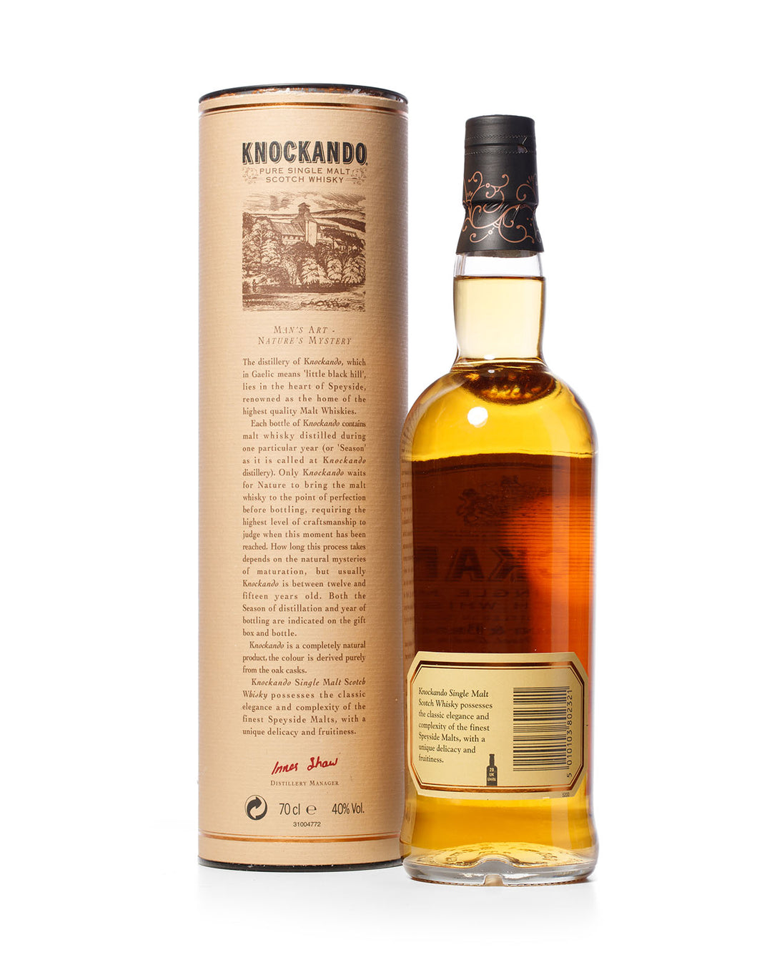 Knockando 1974 年 Justerini & Brooks 瓶装 1987 年