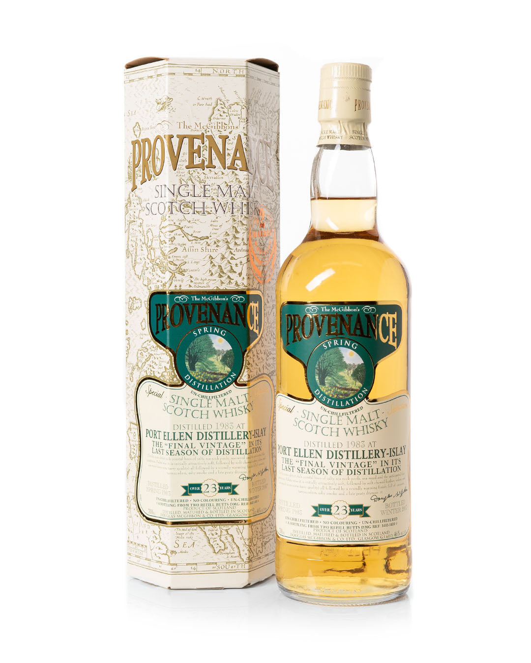 艾伦港 1983 年 23 年原产地春季蒸馏