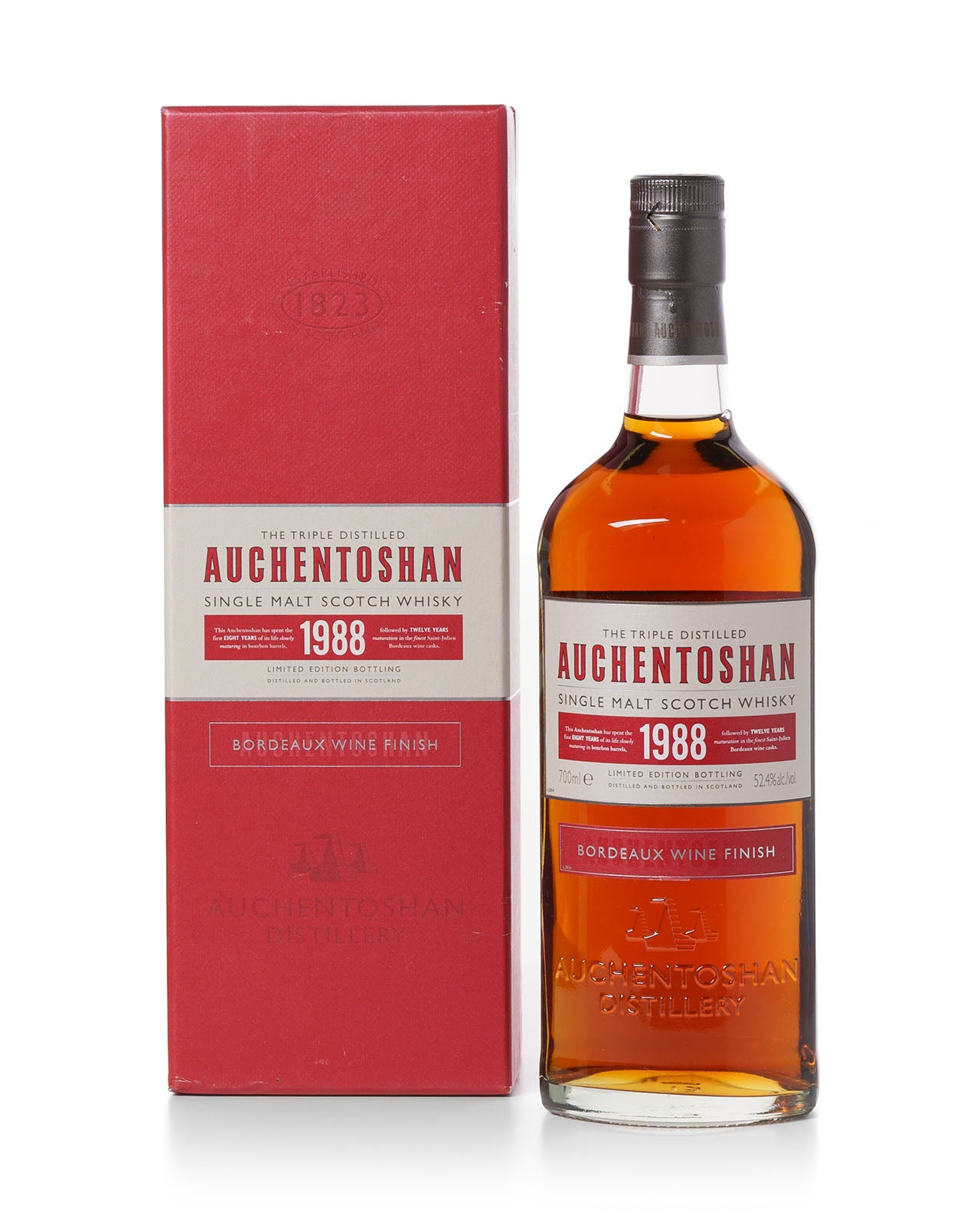 Auchentoshan 1988 20 Year Old Bordeaux Finish With Original Box