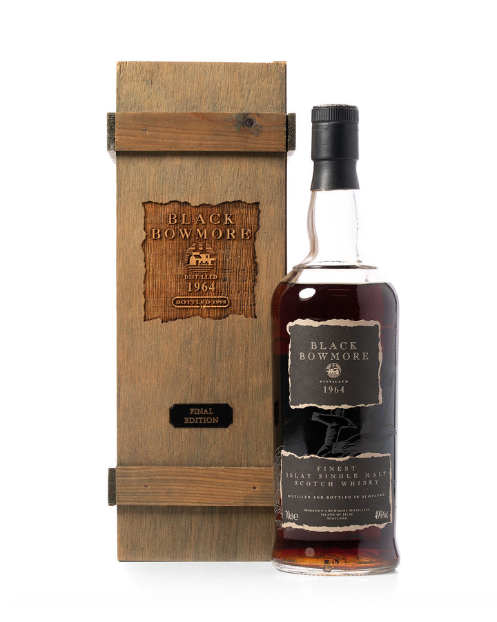 Black Bowmore 31 Year Old 1964 Final Edition 49% 70cl  With Original Box