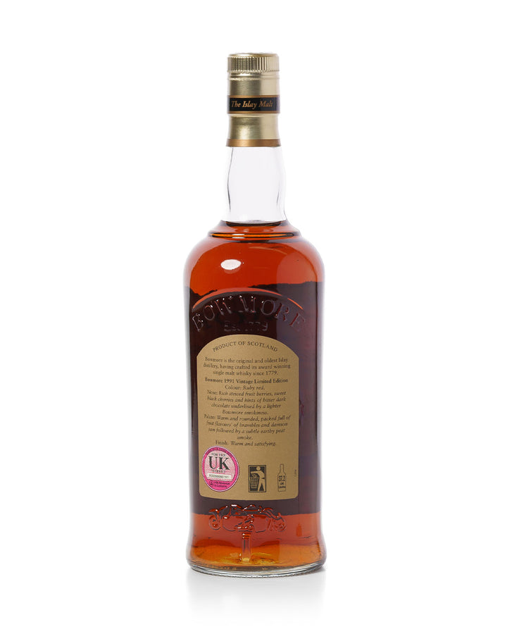 Bowmore 1991 16 Year Old Port Matured Natural Cask Strength With Original Box